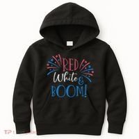 Red White And Boom 4th Of July Kids Hoodie thumb 0