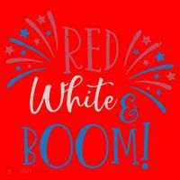 Red White And Boom 4th Of July Santa Hat thumb 1