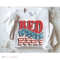 Red White And Boozy Tie Dye American Flag Patriotic July 4Th Sweatshirt thumb 2
