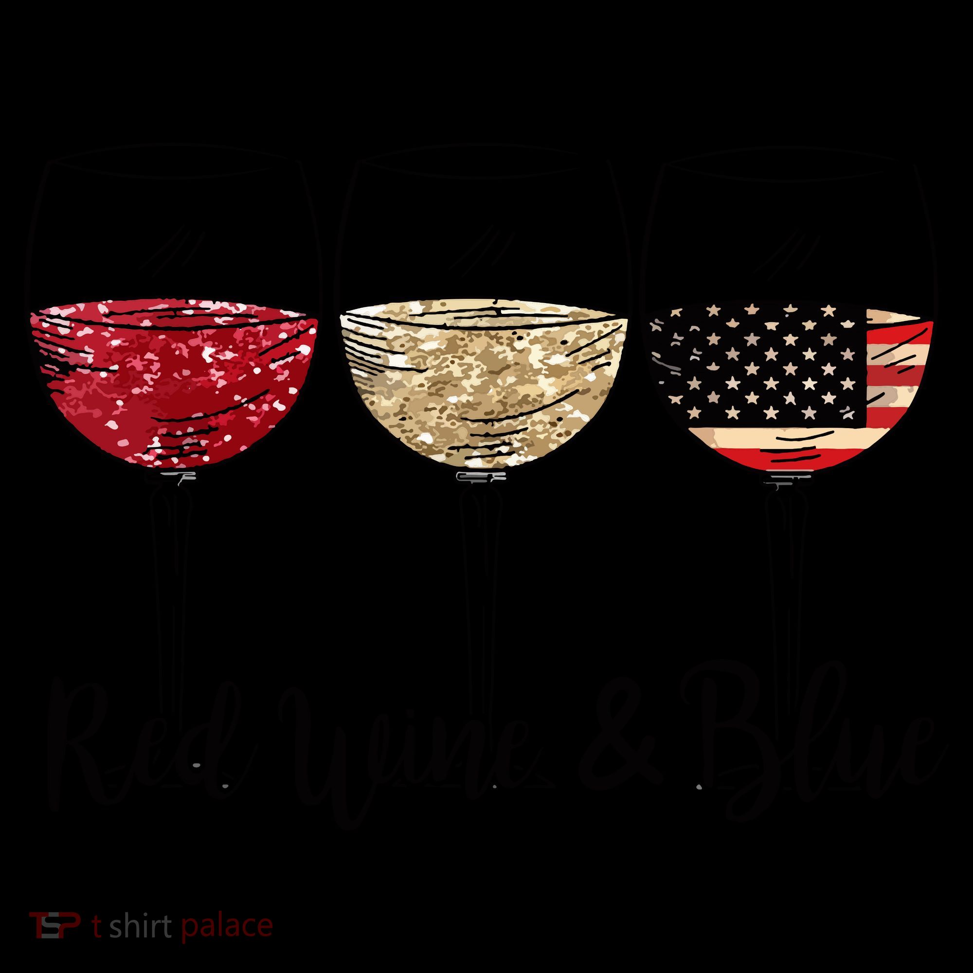 Red Wine And Blue Funny 4th Of July Drinking Wine Lover Coffee Mug