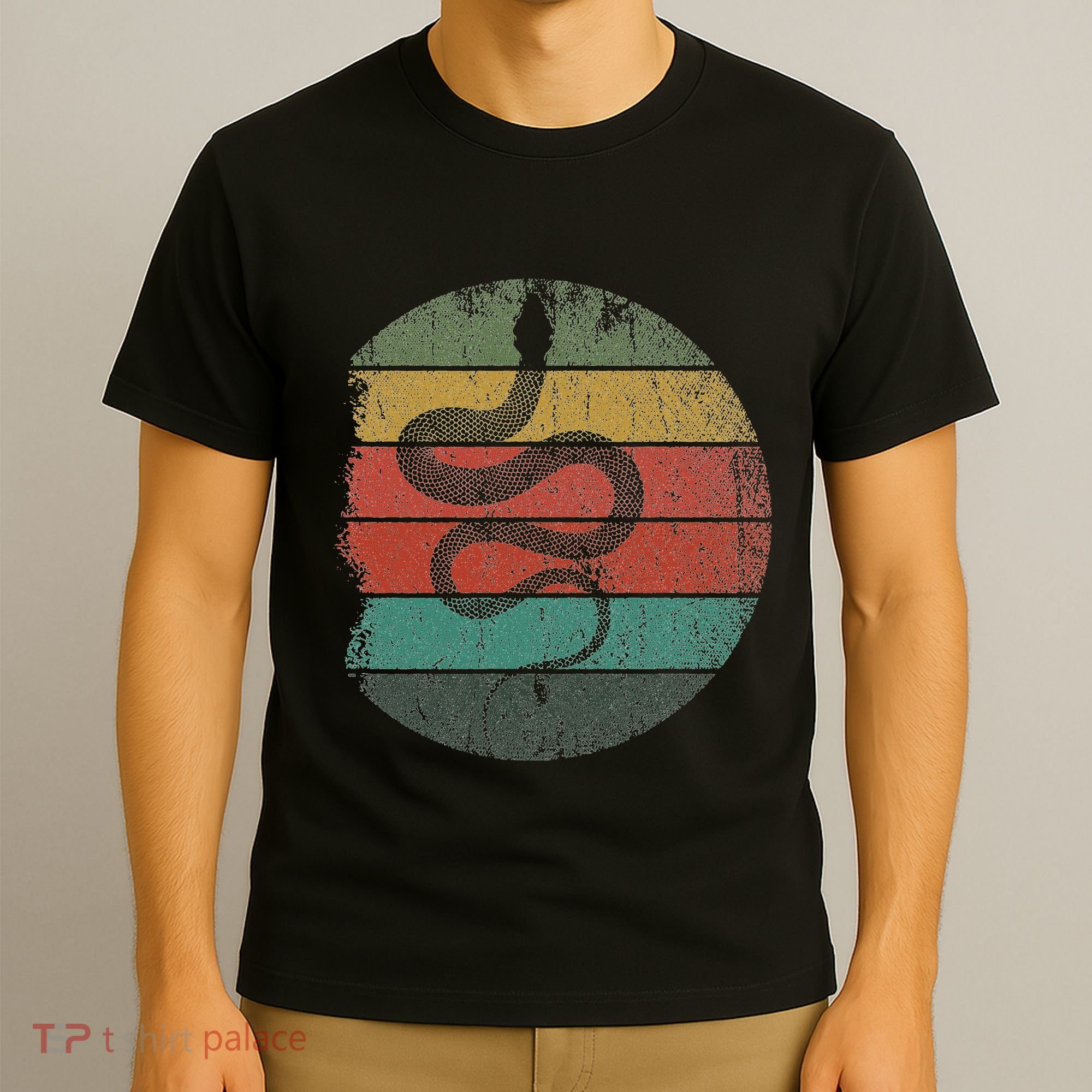 Retro Wild Animal Rainforest Zoo Keeper Pet Gift Snake T-Shirt