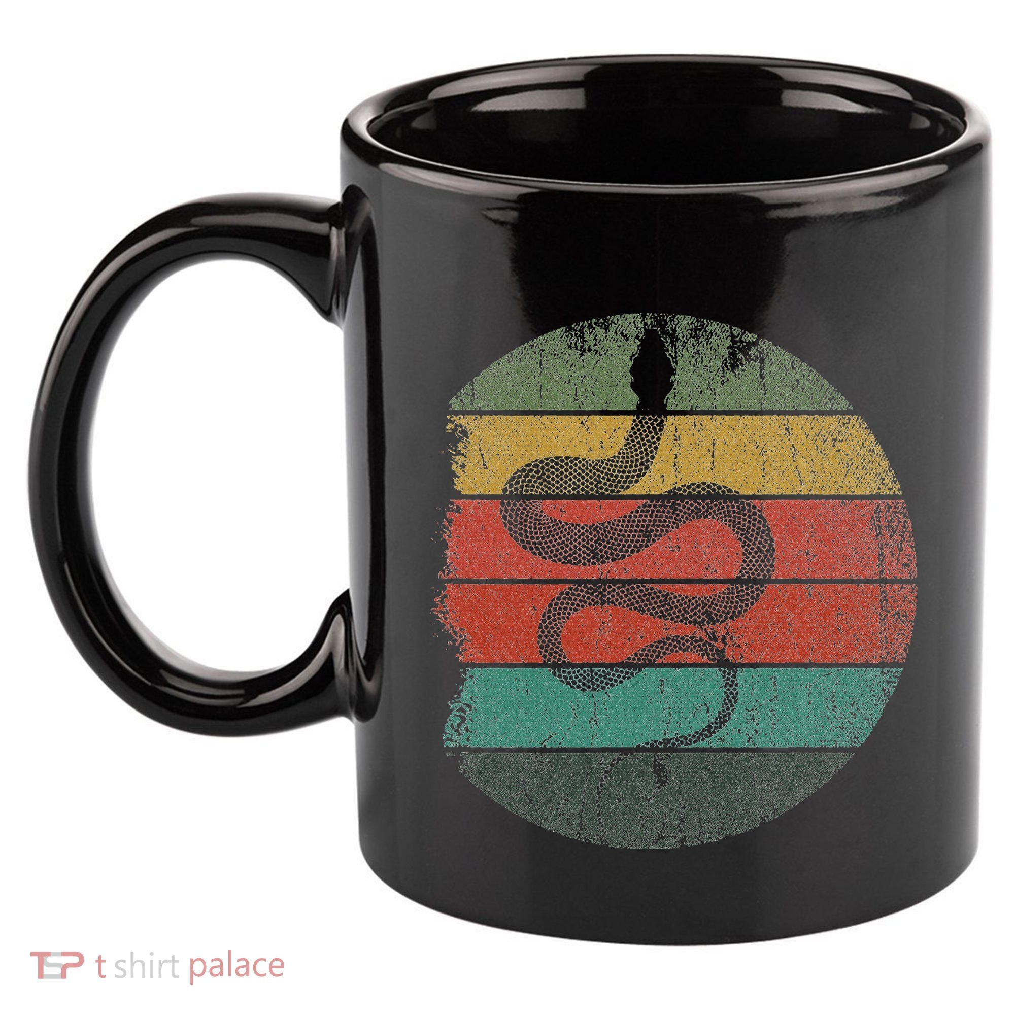 Retro Wild Animal Rainforest Zoo Keeper Pet Gift Snake 11oz C Handle Ceramic Mug