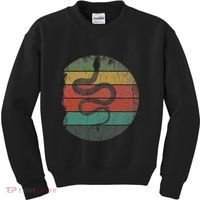 Retro Wild Animal Rainforest Zoo Keeper Pet Gift Snake Kids Sweatshirt thumb 0