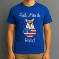 Red White And Bark Pembroke Welsh Corgi Indian Creek Corgi Gift T-Shirt thumb 3