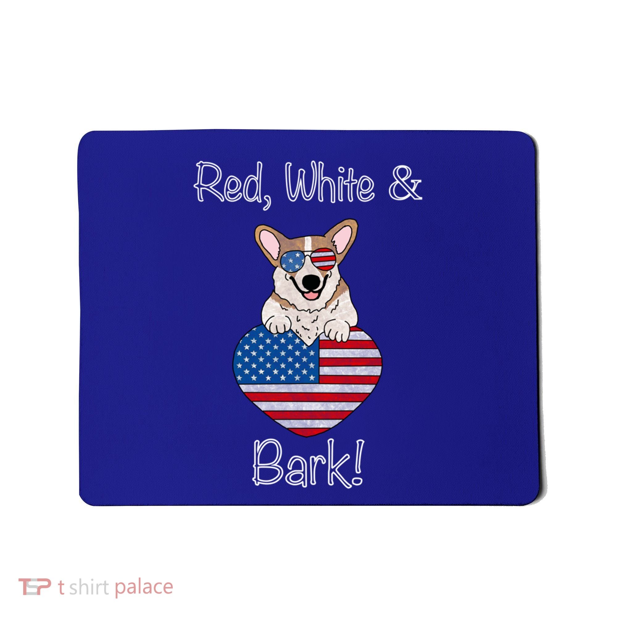 Red White And Bark Pembroke Welsh Corgi Indian Creek Corgi Gift Mousepad