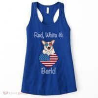Red White And Bark Pembroke Welsh Corgi Indian Creek Corgi Gift Women's Tank Top thumb 0