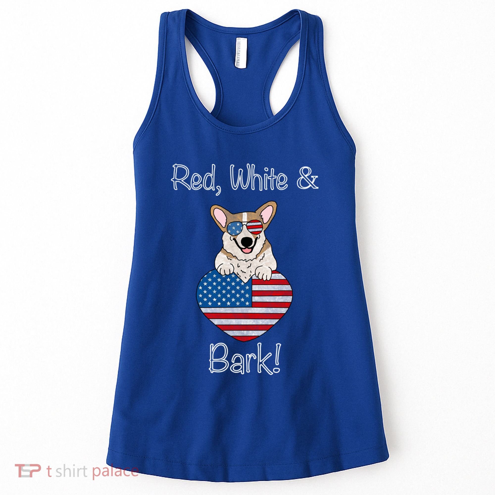 Red White And Bark Pembroke Welsh Corgi Indian Creek Corgi Gift Women's Tank Top