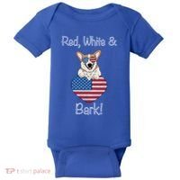 Red White And Bark Pembroke Welsh Corgi Indian Creek Corgi Gift Baby Bodysuit thumb 0