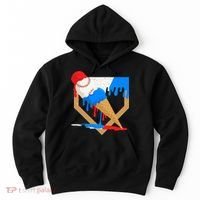 Red White And Blue Baseball Ice Cream Drip Hoodie thumb 0