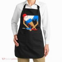 Red White And Blue Baseball Ice Cream Drip Apron thumb 2