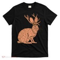 Retro Wild Animal Jackrabbit With Antelope Horns Jackalope T-Shirt thumb 0
