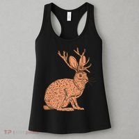 Retro Wild Animal Jackrabbit With Antelope Horns Jackalope Women's Tank Top thumb 3