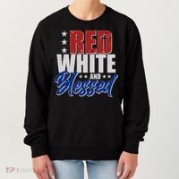 Red White And Blessed Women's Sweatshirt thumb 0