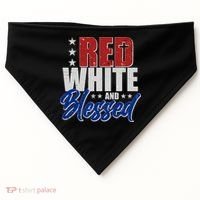 Red White And Blessed USA-Made Doggie Bandana thumb 0