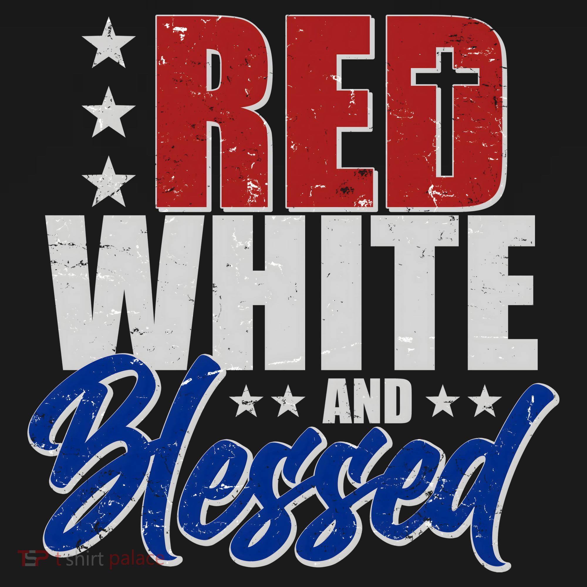Red White And Blessed Polo
