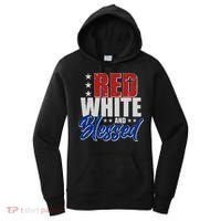 Red White And Blessed Women's Hoodie thumb 0
