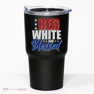 Red White And Blessed Tumbler