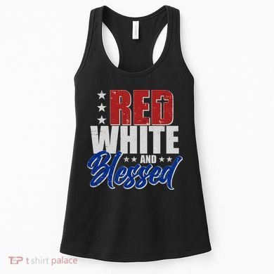Red White And Blessed Women's Tank Top