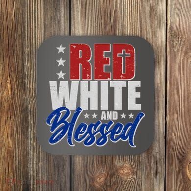 Red White And Blessed Coaster