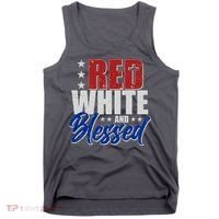 Red White And Blessed Tank Top thumb 0