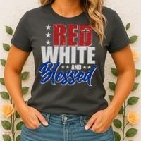 Red White And Blessed Women's T-Shirt thumb 2