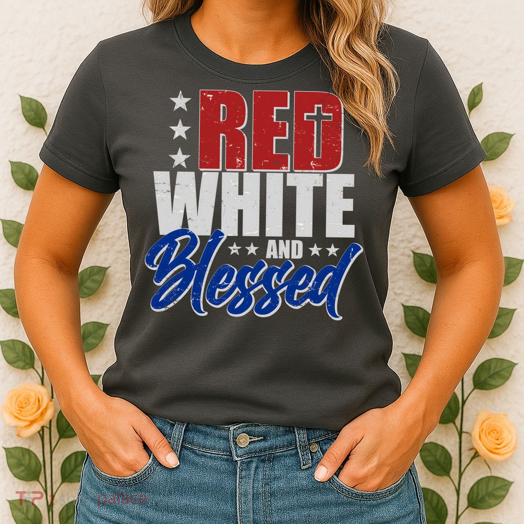 Red White And Blessed Women's T-Shirt