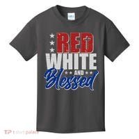 Red White And Blessed Kids T-Shirt thumb 0