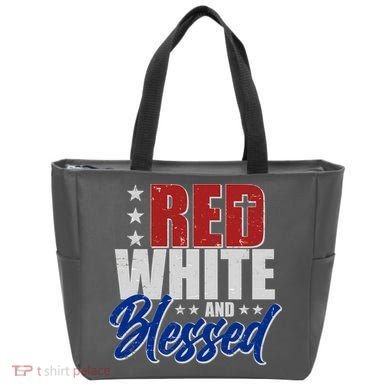 Red White And Blessed Tote Bag