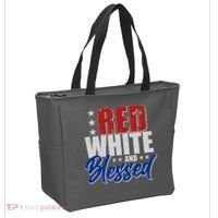 Red White And Blessed Tote Bag thumb 2