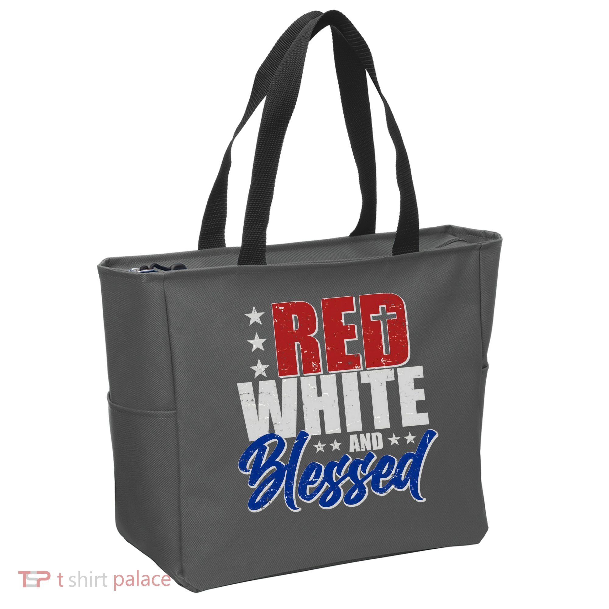 Red White And Blessed Tote Bag