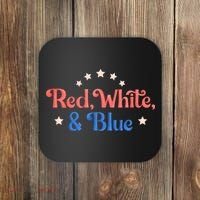 Red White And Blue 4th Of July Holiday Coaster thumb 0