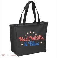 Red White And Blue 4th Of July Holiday Tote Bag thumb 2