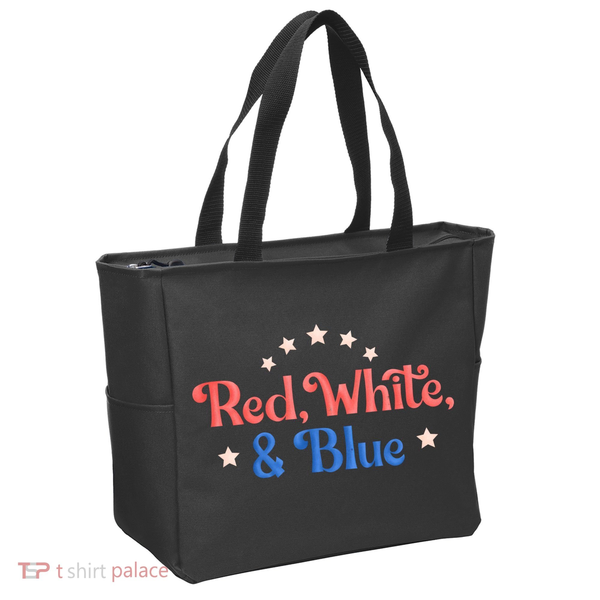 Red White And Blue 4th Of July Holiday Tote Bag