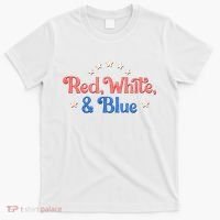 Red White And Blue 4th Of July Holiday T-Shirt thumb 0