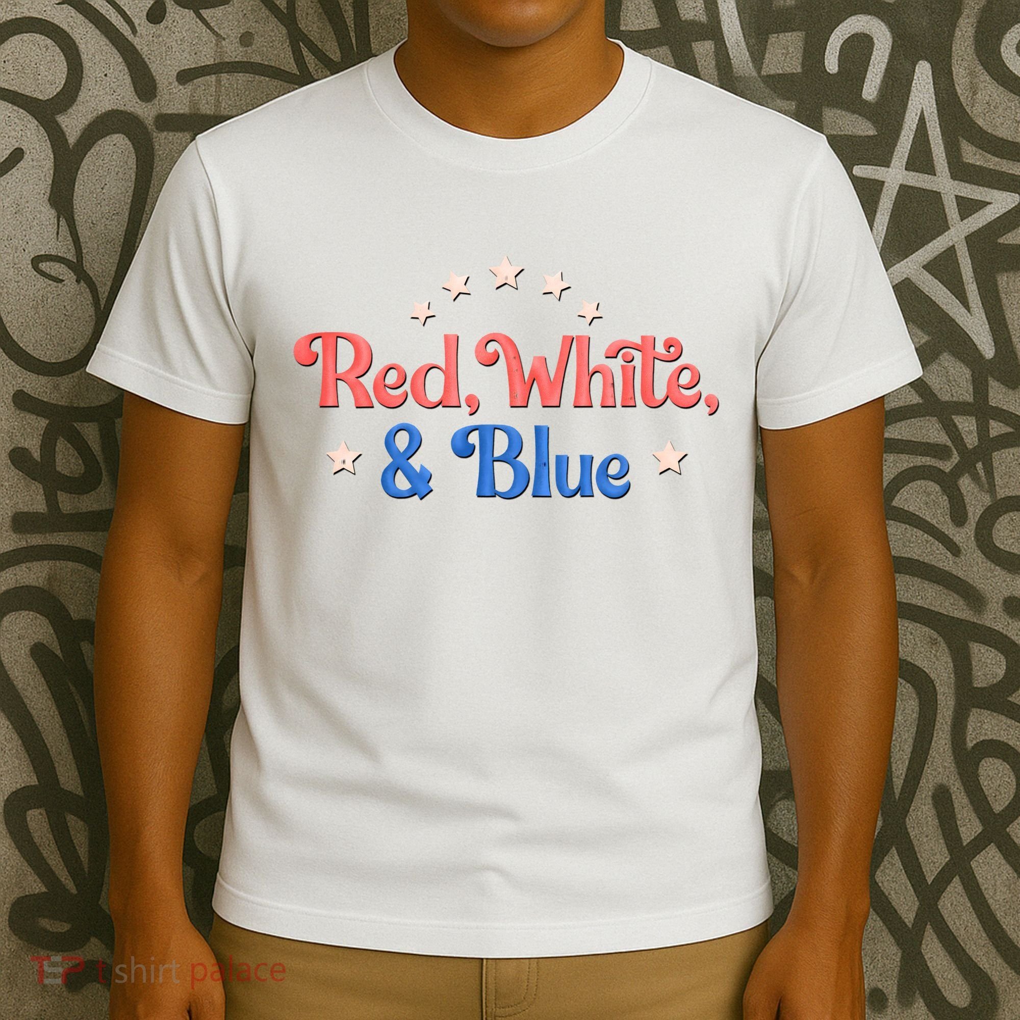 Red White And Blue 4th Of July Holiday T-Shirt