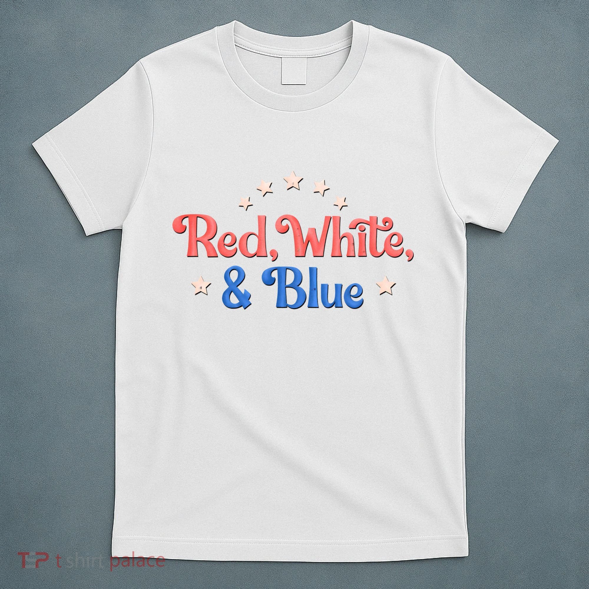 Red White And Blue 4th Of July Holiday T-Shirt