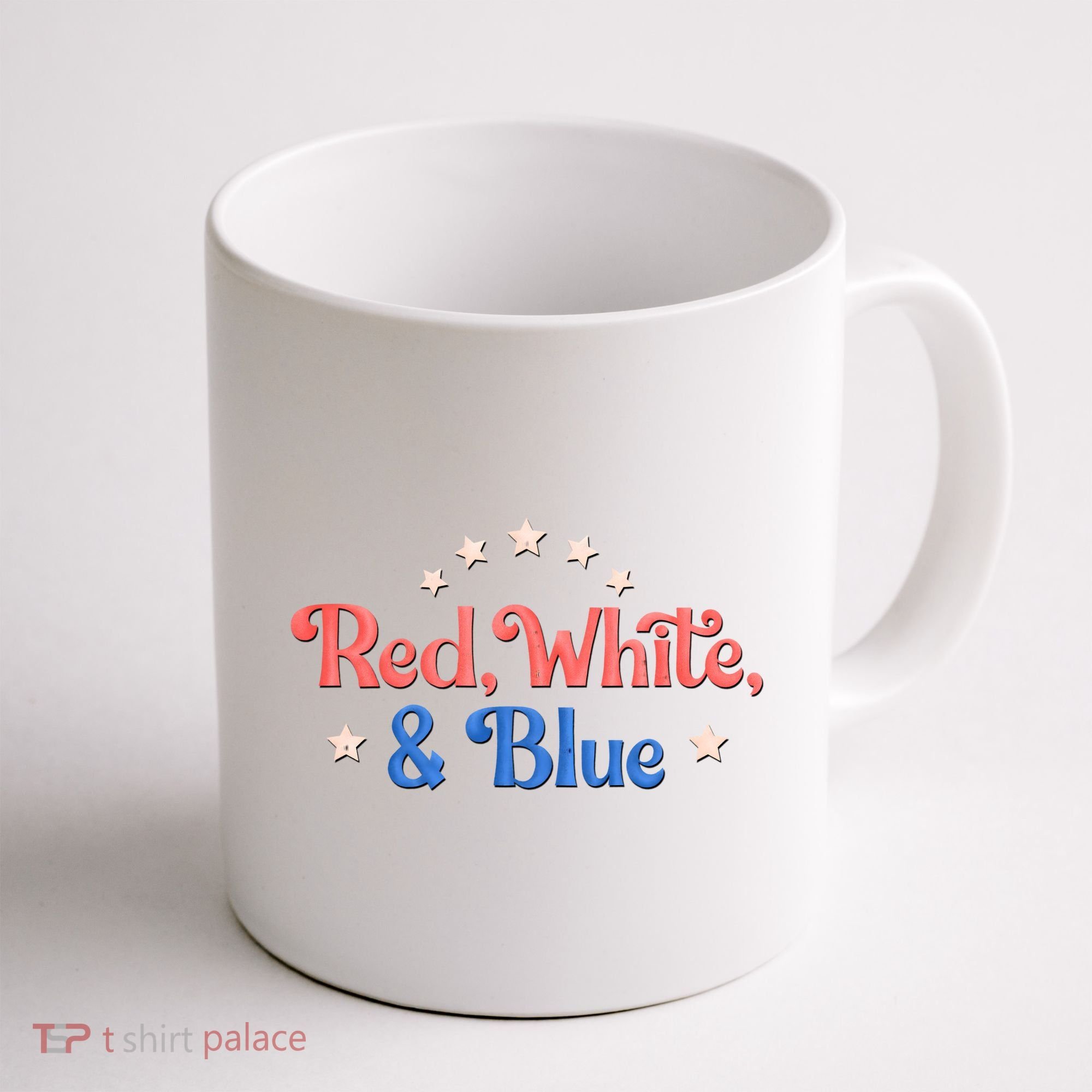 Red White And Blue 4th Of July Holiday Coffee Mug