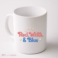 Red White And Blue 4th Of July Holiday Coffee Mug thumb 0