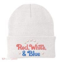 Red White And Blue 4th Of July Holiday Beanie thumb 0