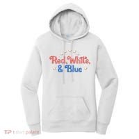 Red White And Blue 4th Of July Holiday Women's Hoodie thumb 0