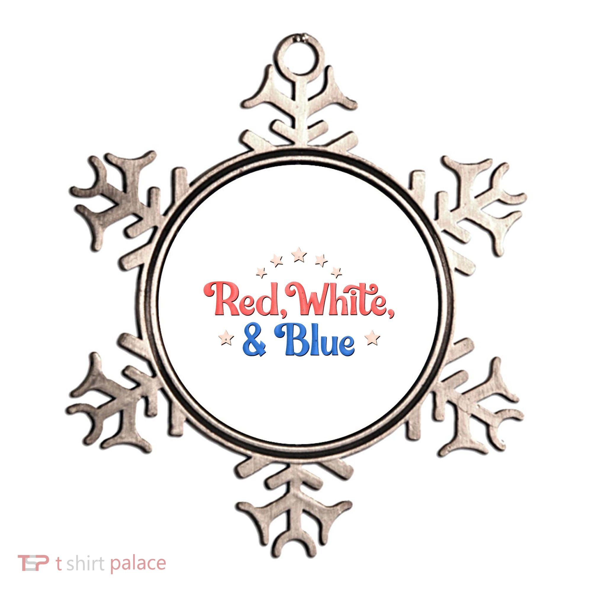 Red White And Blue 4th Of July Holiday Ornament