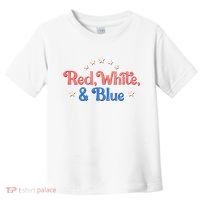 Red White And Blue 4th Of July Holiday Toddler T-Shirt thumb 0