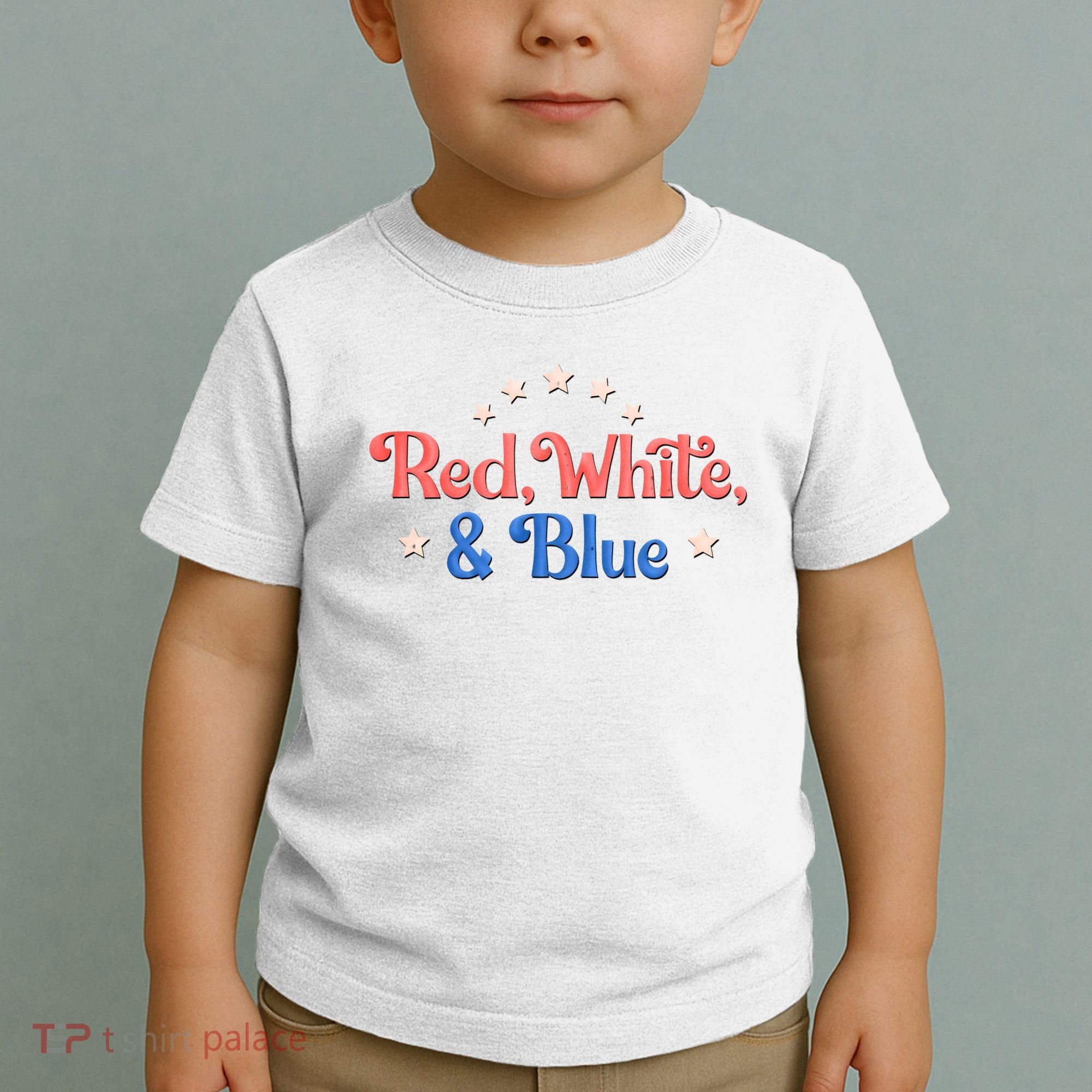 Red White And Blue 4th Of July Holiday Toddler T-Shirt