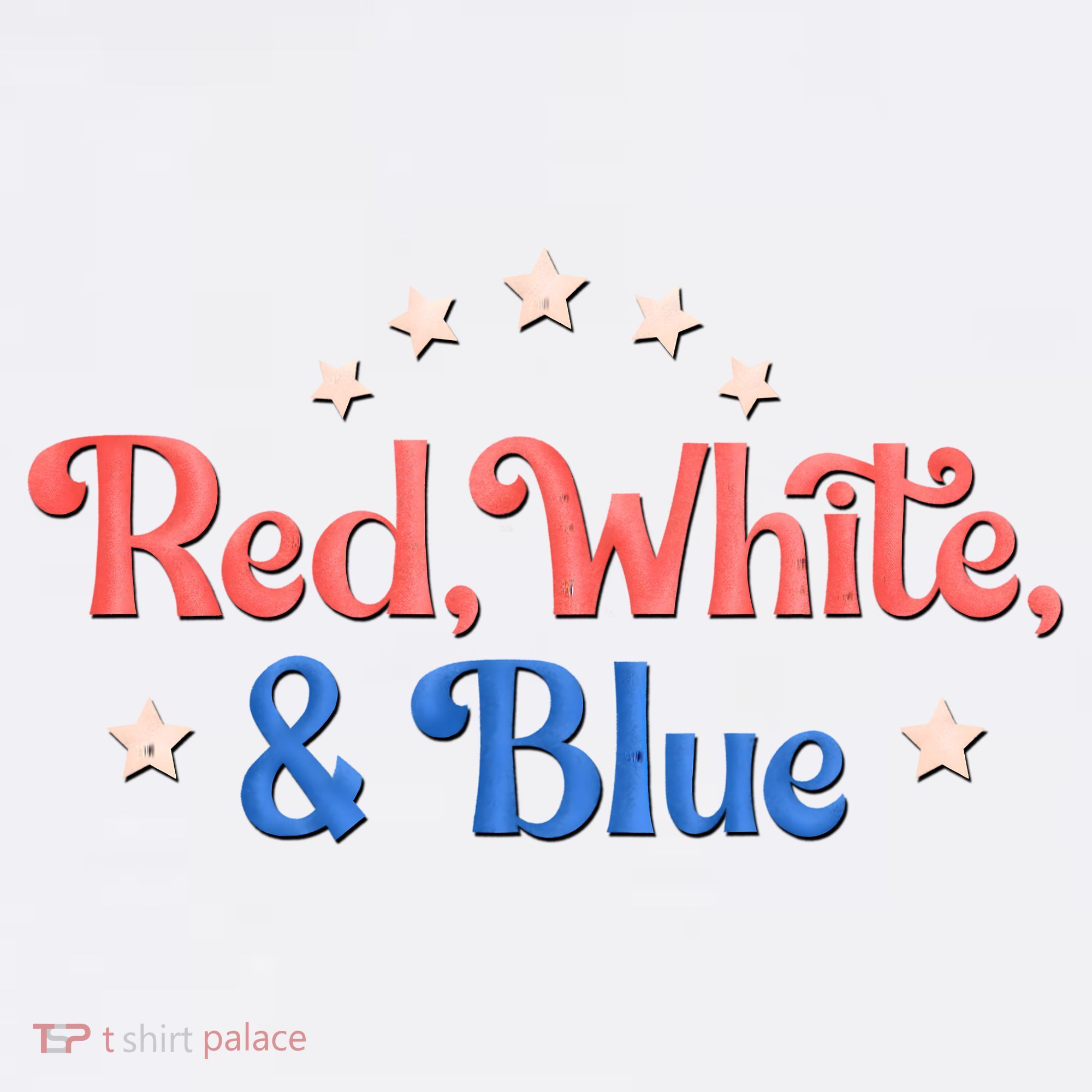 Red White And Blue 4th Of July Holiday Kids T-Shirt