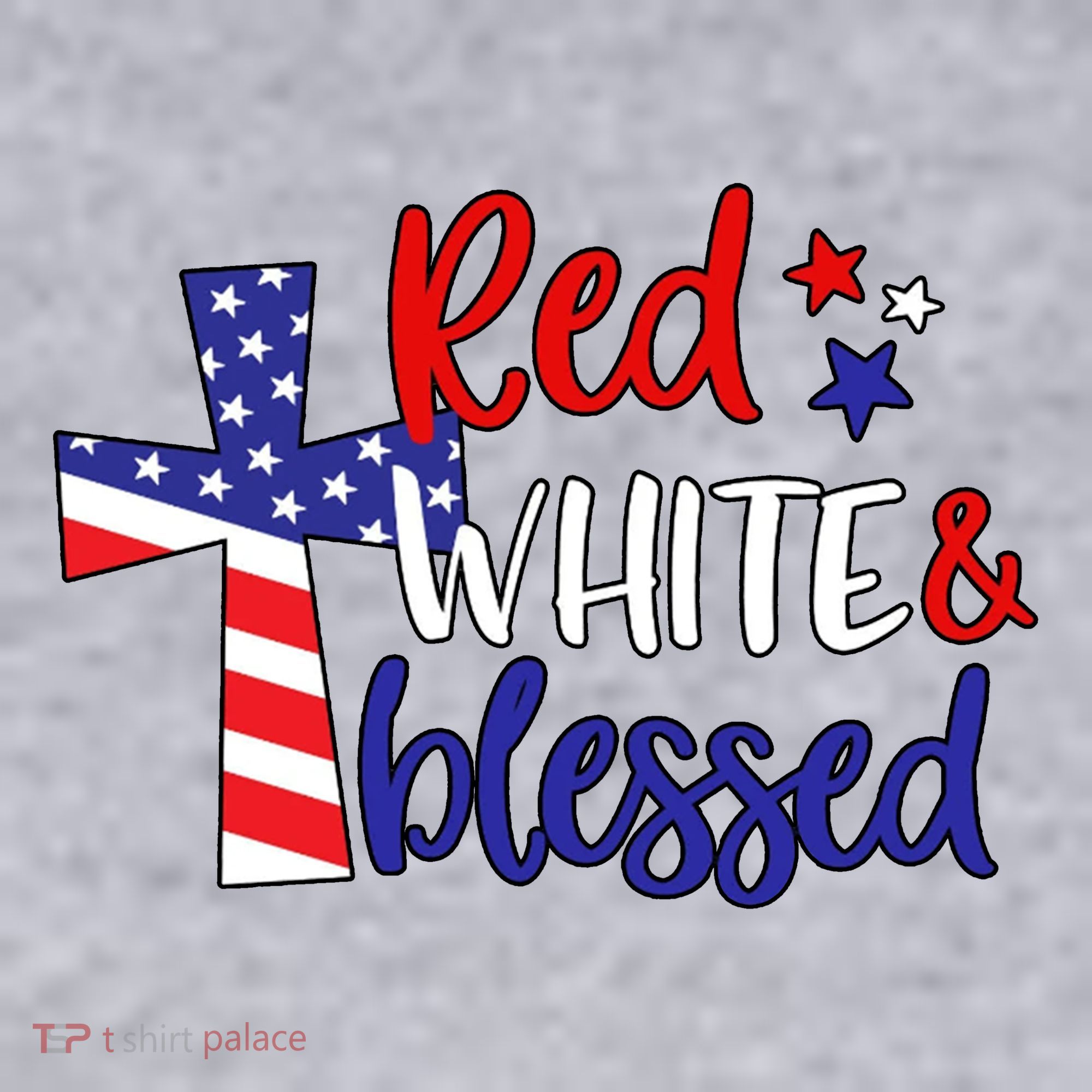 Red White And Blessed Usa Cross Celebration Women's Sweatshirt