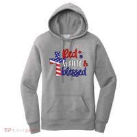 Red White And Blessed Usa Cross Celebration Women's Hoodie thumb 0