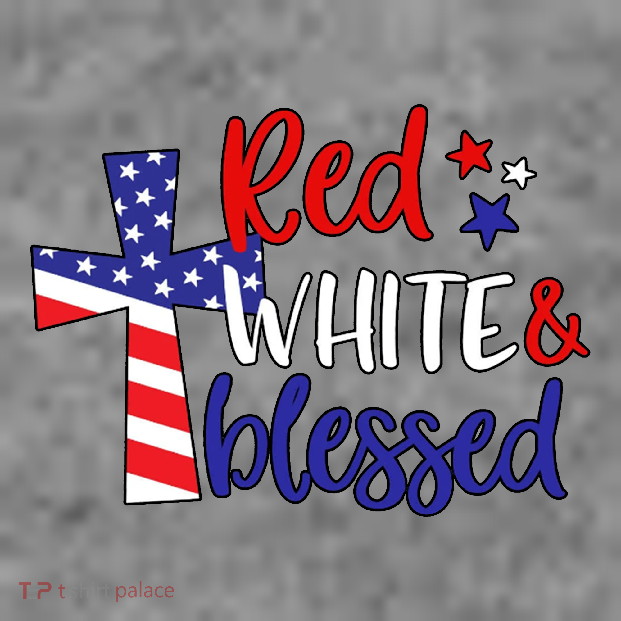Red White And Blessed Usa Cross Celebration Women's Hoodie
