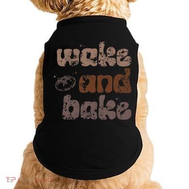 Retro Wake And Bake Funny Sourdough Starter Bread Baking Doggie Tank