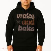 Retro Wake And Bake Funny Sourdough Starter Bread Baking Hoodie thumb 2