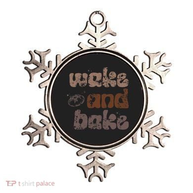 Retro Wake And Bake Funny Sourdough Starter Bread Baking Ornament